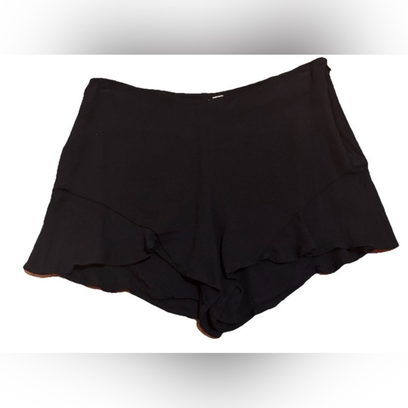 Free People Black Fiona Flutter Short Zip Up Side Size 4 - Picture 3 of 8